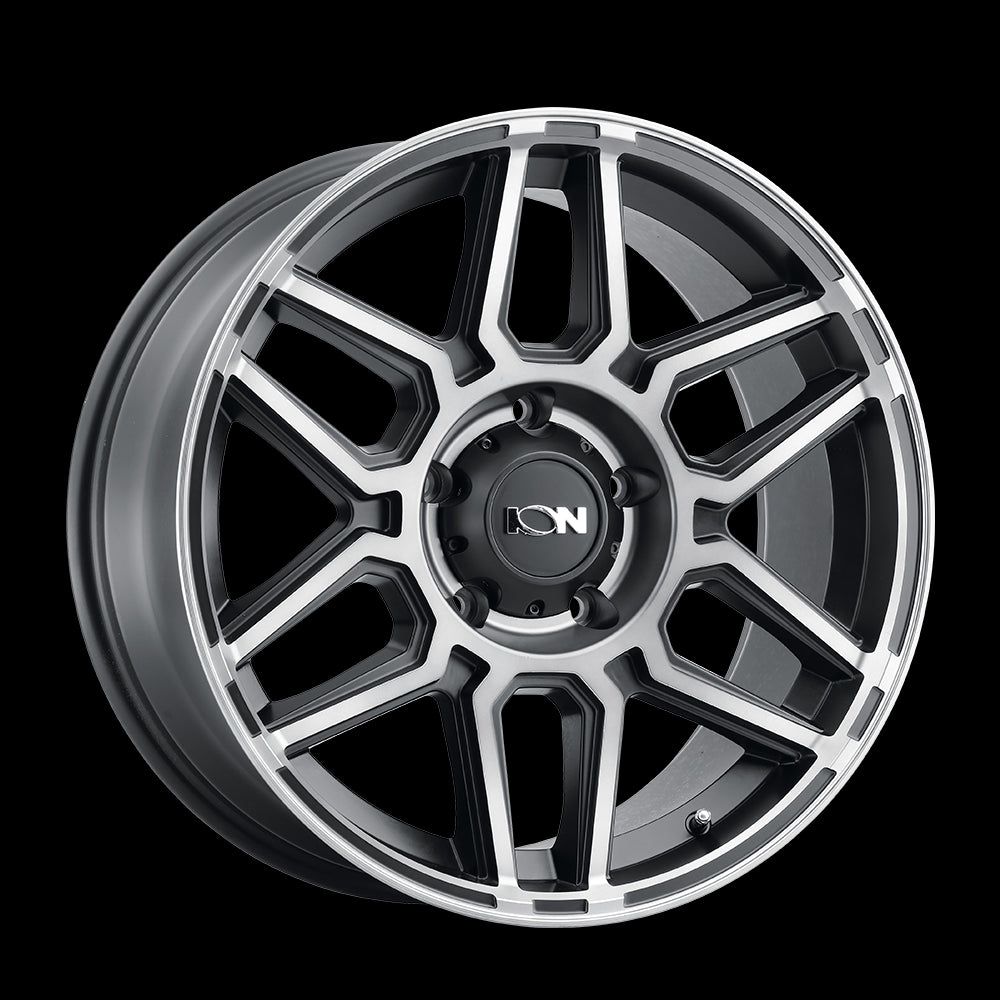 17x9 ION 146 Matte Black Machined With Dark Tint 8x170 ET0 Wheel Rim