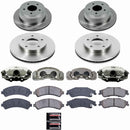 PowerStop OE Stock Replacement Low-Dust Ceramic Brake Pad, Rotor and Caliper Kit