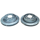 PowerStop Evolution Drilled Slotted Rotors Pair Rear For Ford F-150