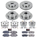 PowerStop OE Stock Replacement Low-Dust Ceramic Brake Pad, Rotor and Caliper Kit