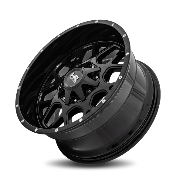 20x10 Hardrock Gunner Gloss Black 6x135/139.7 ET-19 wheel/rim