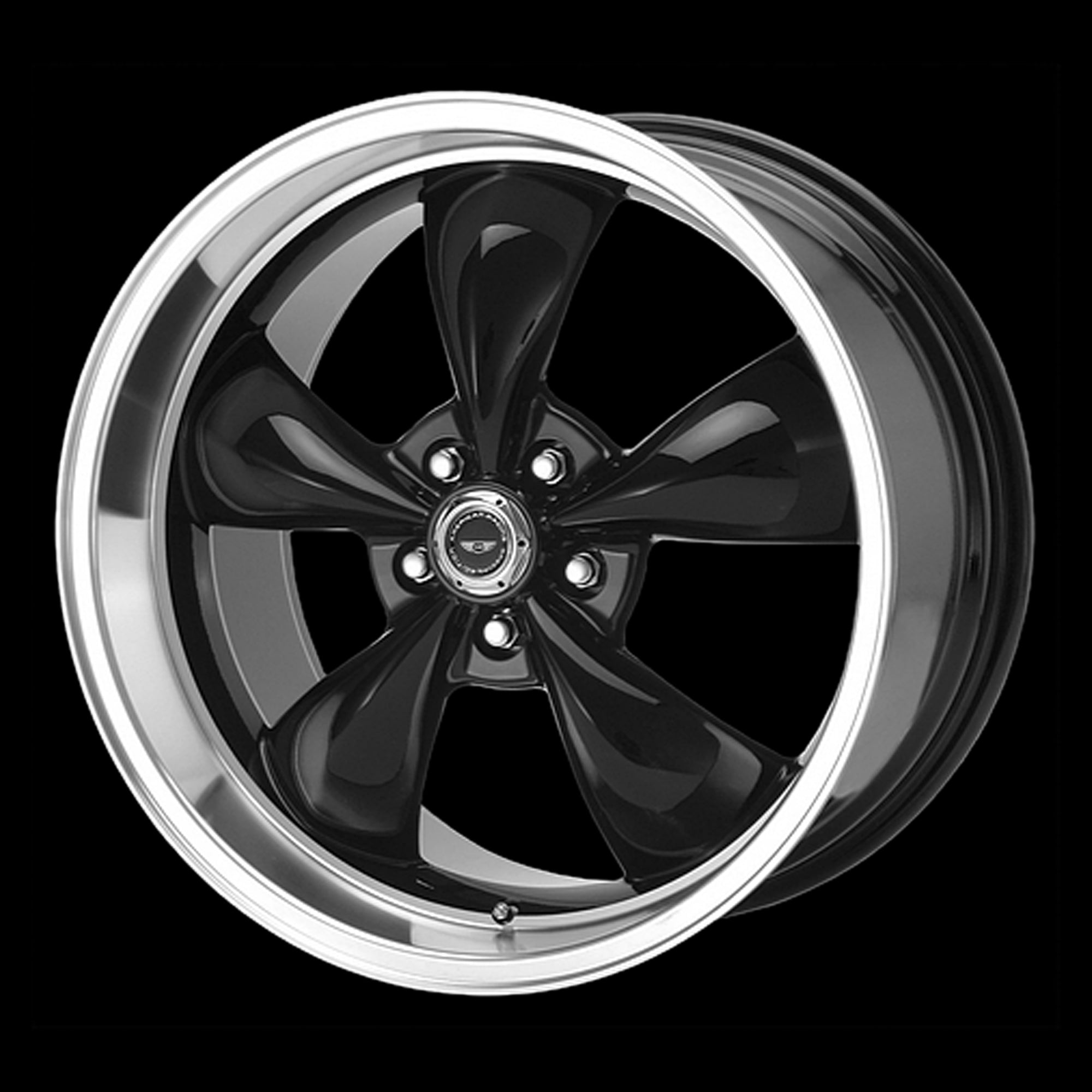 17x8 American Racing Torq Thrust M Black Wheel/Rim 5x114.3 17-8 5-114.3