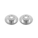 PowerStop Evolution Drilled Slotted Rotors Pair Rear For Lexus GS450h