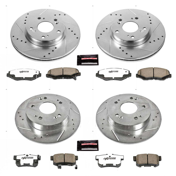 PowerStop Z26 Street Performance Ceramic Brake Pad and Drilled & Slotted Rotor K
