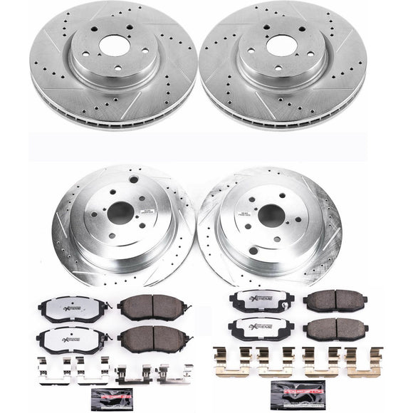 PowerStop Z26 Street Performance Ceramic Brake Pad and Drilled & Slotted Rotor K