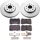 PowerStop Genuine Geomet Coated Rotor and Low-Dust Ceramic Brake Pad Kit