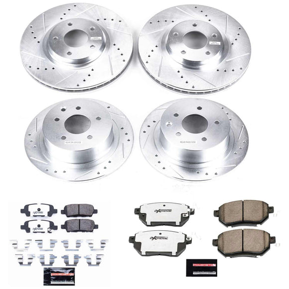 PowerStop Z26 Street Performance Ceramic Brake Pad and Drilled & Slotted Rotor K