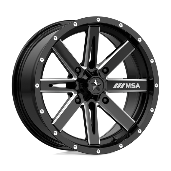 16X7 MSA Offroad Boxer Gloss Black Milled 4x156 M41-06756