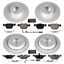 PowerStop Genuine Geomet Coated Rotor and Carbon-Fiber Ceramic Brake Pad Kit