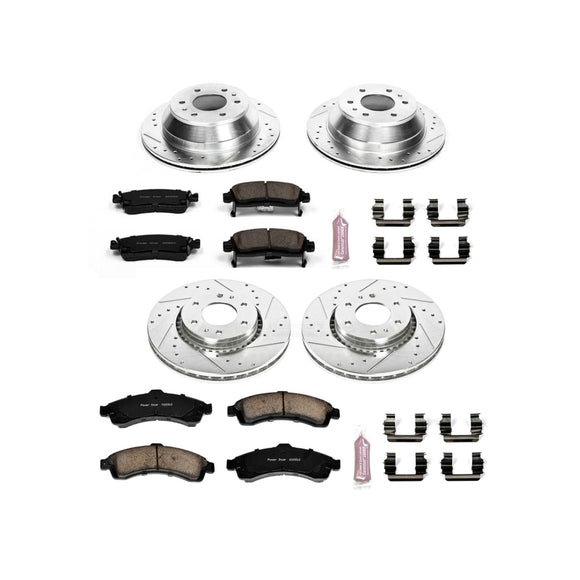 PowerStop Z23 Daily Driver Carbon-Fiber Ceramic Brake Pad and Drilled & Slotted