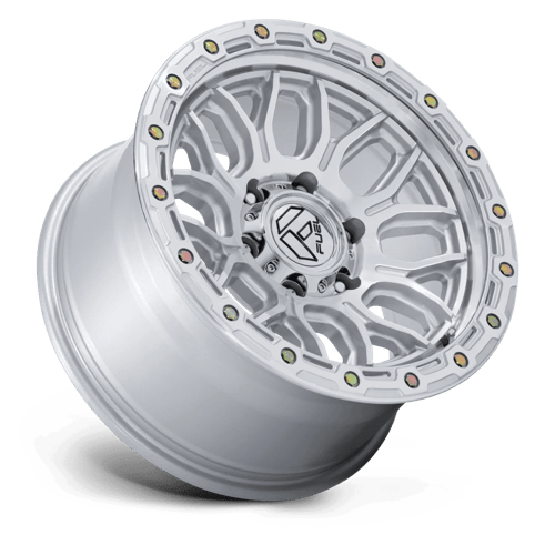 17x9 Fuel Off-Road FC881 Surge Gloss Silver With Machined Face 6x135 ET20 Wheel