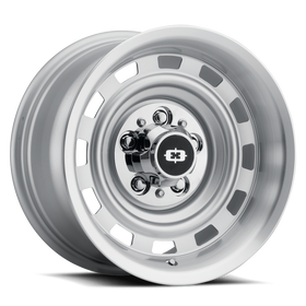 15X8 Vision Cheyenne Silver Machined Lip 5x120.65 ET-18 Wheel Rim