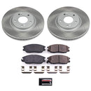 PowerStop Semi-Coated Rotor and Low-Dust Ceramic Brake Pad Kit
