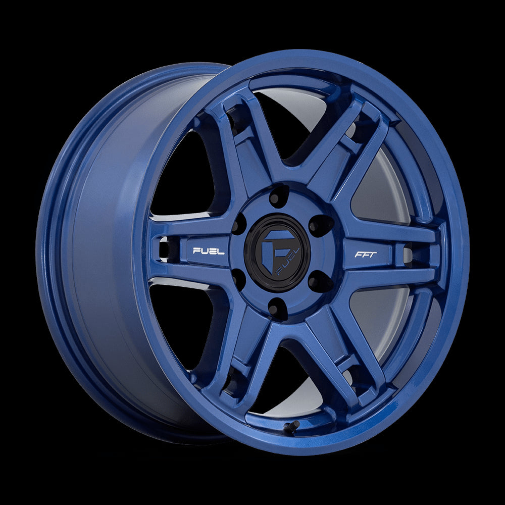 18X8.5 Fuel 1PC D839 Slayer Dark Blue 6X135 ET1 Wheel Rim