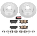 PowerStop Genuine Geomet Coated Rotor and Low-Dust Ceramic Brake Pad Kit