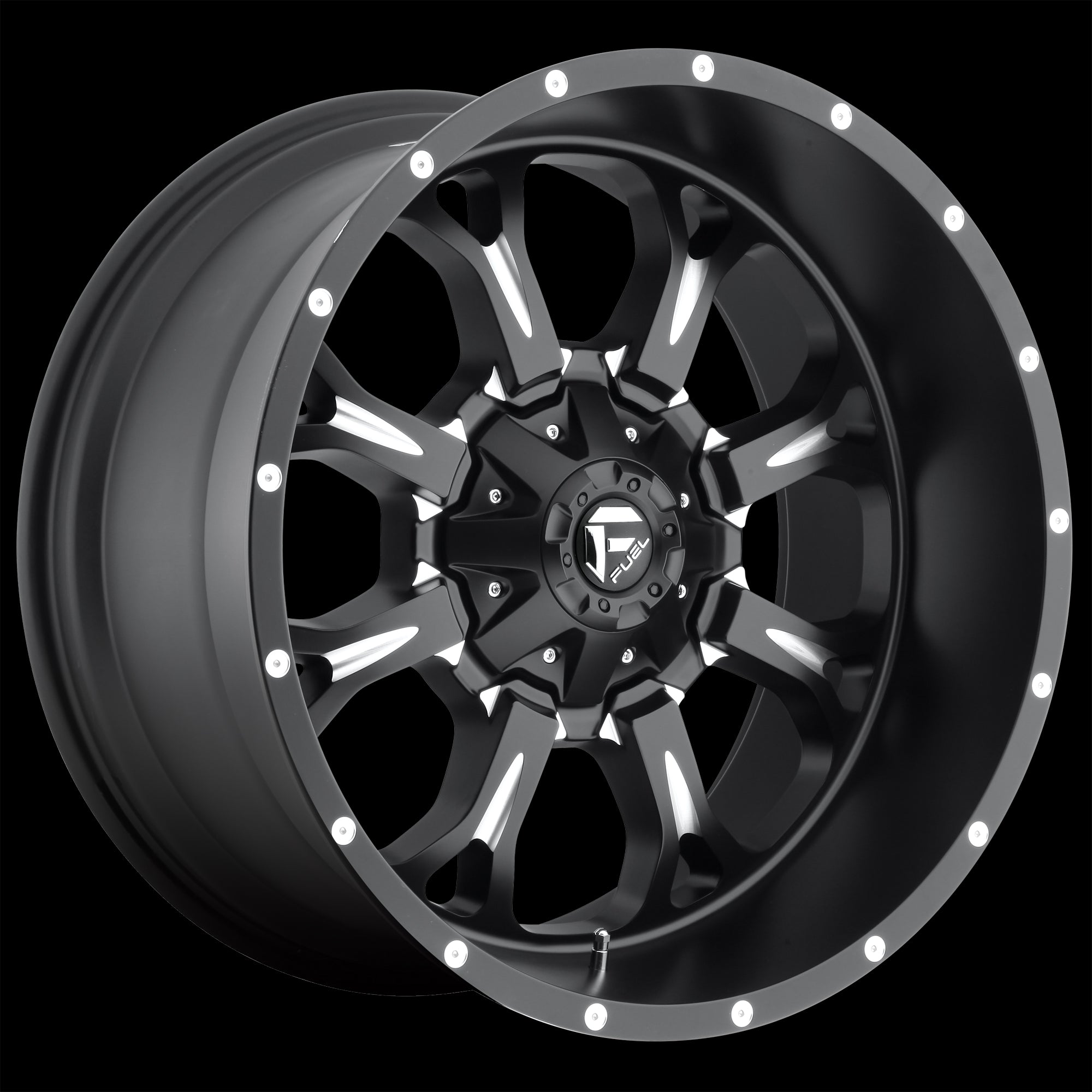 20X10 Fuel D517 Krank Matte Black Milled 6X135/6X139.7 ET-24 wheel/rim