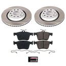 PowerStop Semi-Coated Rotor and Low-Dust Ceramic Brake Pad Kit