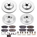 PowerStop Genuine Geomet Coated Rotor and Low-Dust Ceramic Brake Pad Kit