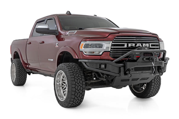 Rough Country Front Bumper - Tubular -Winch Mount