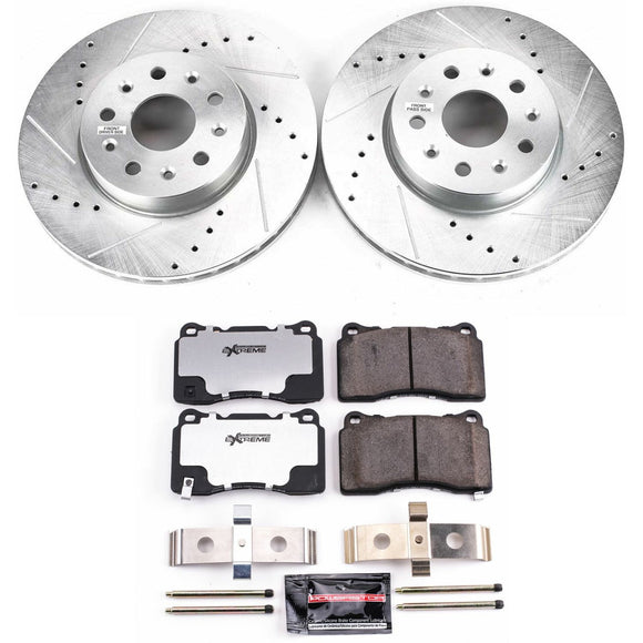 PowerStop Z26 Street Performance Ceramic Brake Pad and Drilled & Slotted Rotor K