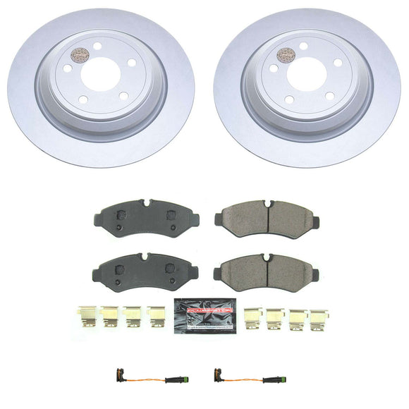 PowerStop Genuine Geomet Coated Rotor and Carbon-Fiber Ceramic Brake Pad Kit