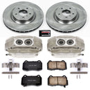 PowerStop OE Stock Replacement Low-Dust Ceramic Brake Pad, Rotor and Caliper Kit