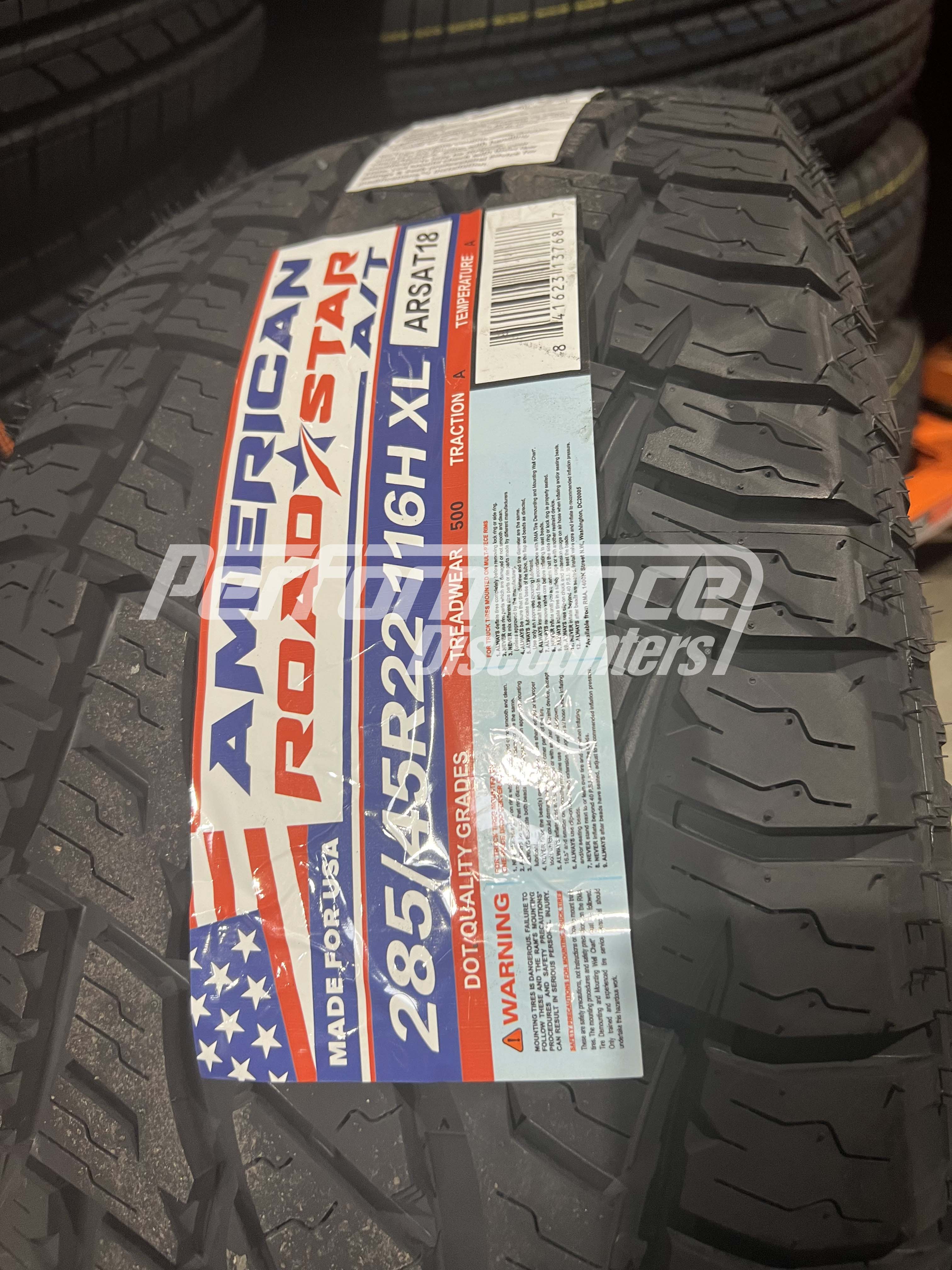 American Roadstar A/T Tire(s) 285/45R22 116H SL BSW 285 45 22 2854522