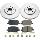 PowerStop Genuine Geomet Coated Rotor and Low-Dust Ceramic Brake Pad Kit
