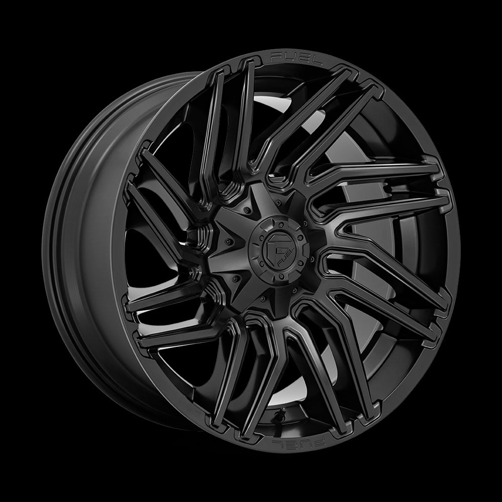 22X10 Fuel D775 Typhoon Matte Black 8X180 ET-18 wheel/rim - 0