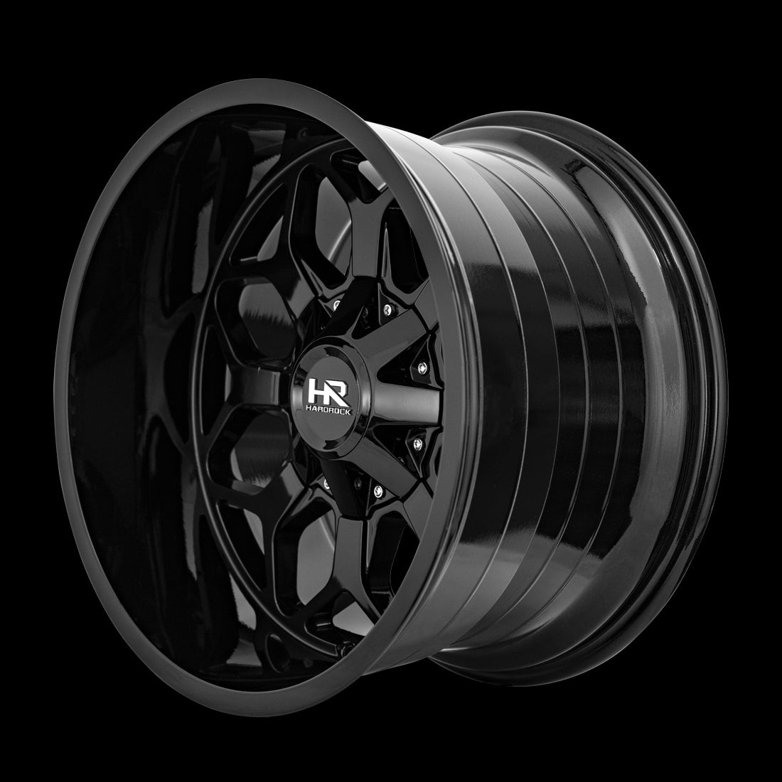 22x10 Hardrock Indestructible Gloss Black 6x135/139.7 ET-25 wheel/rim