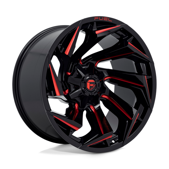 22X12 Fuel D755 REACTION Gloss Black-MIL-RTTC 8X180 ET-44 wheel/rim