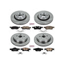 PowerStop OE Stock Replacement Low-Dust Ceramic Brake Pad and Rotor Kit
