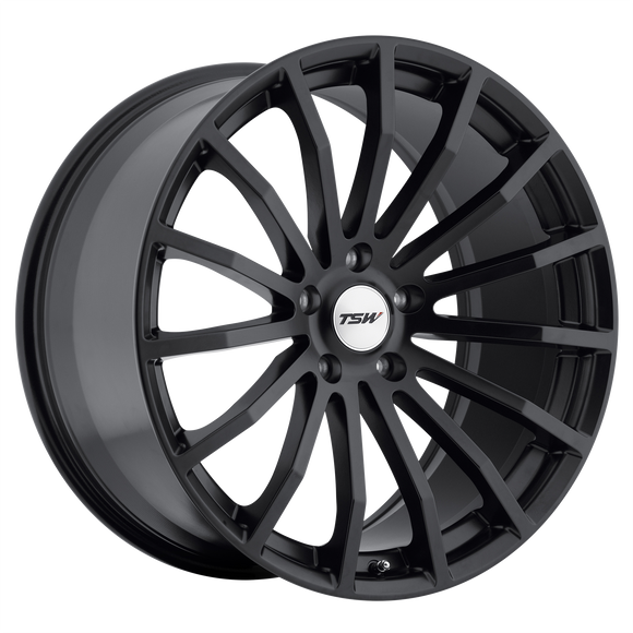 17x8 TSW Mallory Black Wheel/Rim 5x100 5-100 17-8 ET35