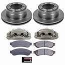 PowerStop OE Stock Replacement Low-Dust Ceramic Brake Pad, Rotor and Caliper Kit