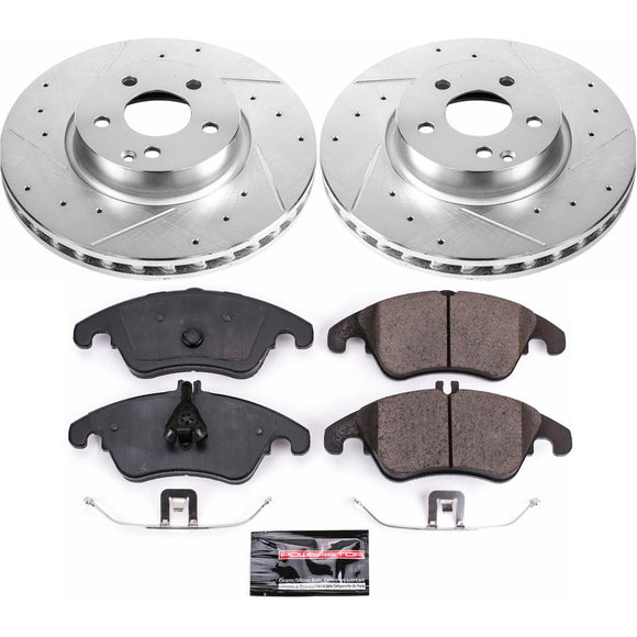 PowerStop Z23 Daily Driver Carbon-Fiber Ceramic Brake Pad and Drilled & Slotted