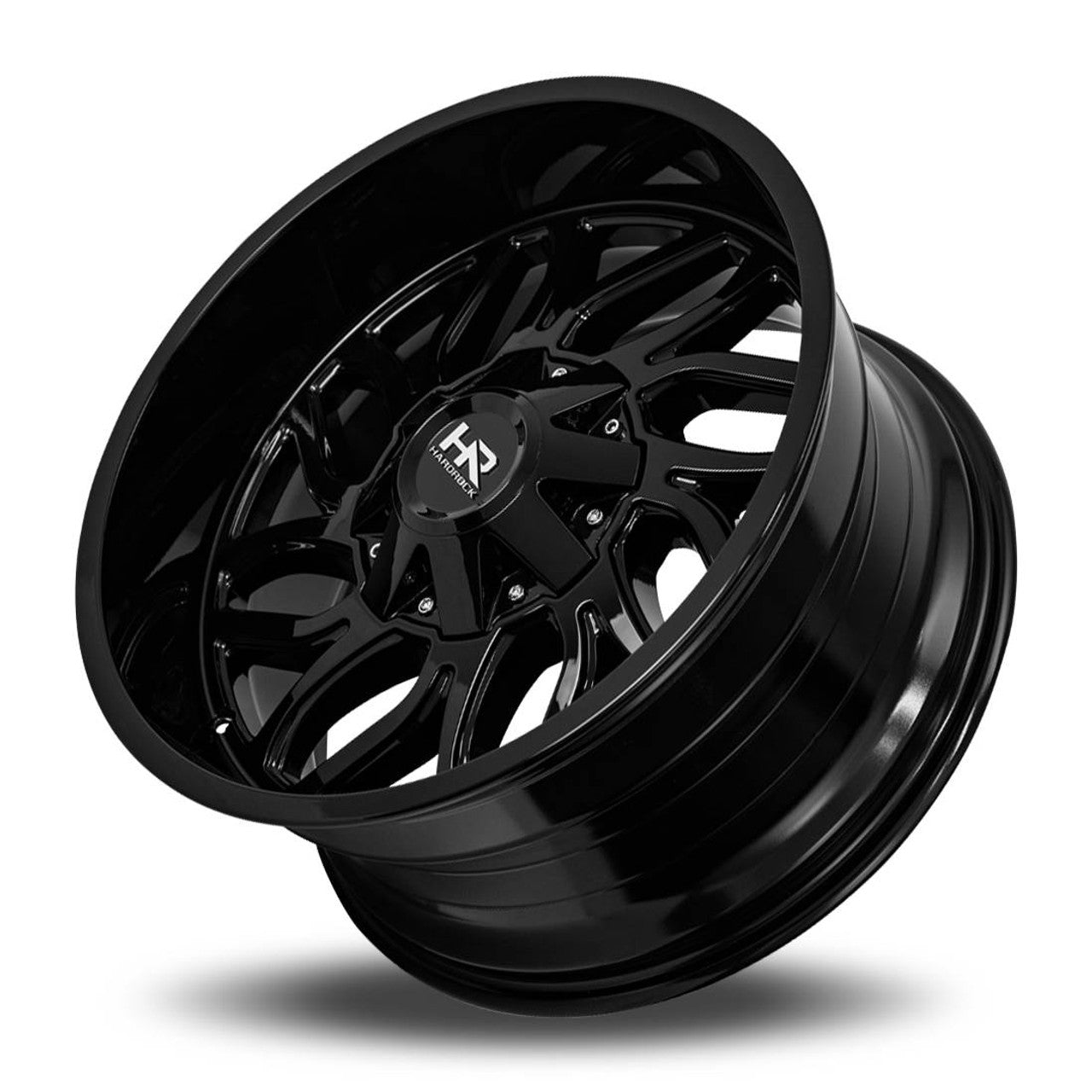 22x10 Hardrock Destroyer Gloss Black 8x170 ET-25 wheel/rim