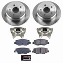PowerStop OE Stock Replacement Low-Dust Ceramic Brake Pad, Rotor and Caliper Kit
