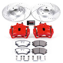 PowerStop Z26 Street Performance Ceramic Brake Pad, Drilled Slotted Rotor, and C