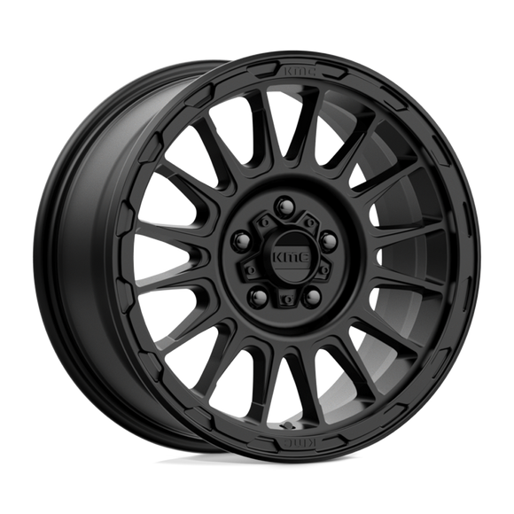 17X8 KMC KM542 Impact Satin Black 5X114.3 ET35 wheel/rim