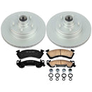 PowerStop Genuine Geomet Coated Rotor and Low-Dust Ceramic Brake Pad Kit