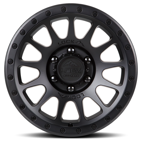 20x10 Lock Off-Road Yosemite Matte Black 6x139.7 6x5.5 ET-18 Wheel Rim