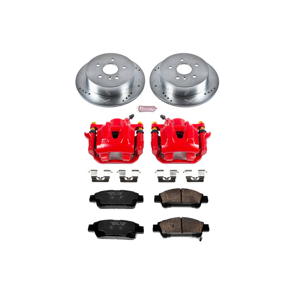 PowerStop Z23 Daily Driver Carbon-Fiber Ceramic Pads Drilled & Slotted Rotor & C