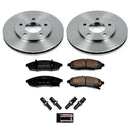PowerStop OE Stock Replacement Low-Dust Ceramic Brake Pad and Rotor Kit
