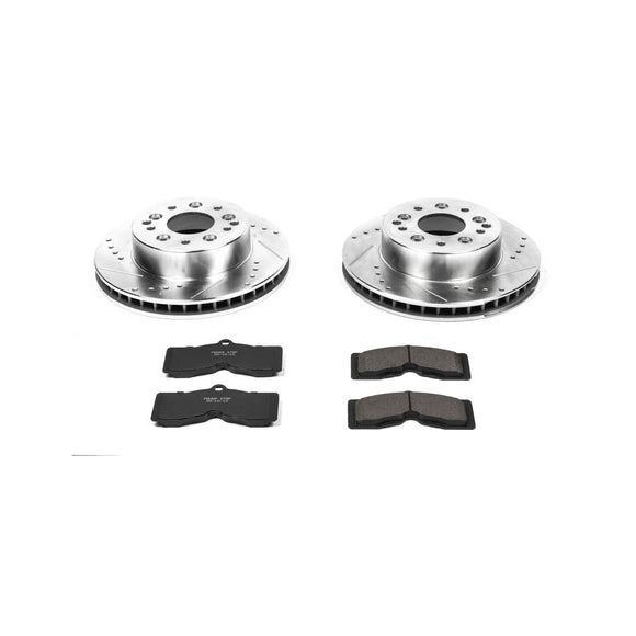 PowerStop Z23 Daily Driver Carbon-Fiber Ceramic Brake Pad and Drilled & Slotted