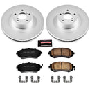 PowerStop Genuine Geomet Coated Rotor and Low-Dust Ceramic Brake Pad Kit