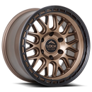 17x9 Lock Off-Road Onyx Matte Bronze W Matte Black Ring 6x139.7 ET1 Wheel Rim