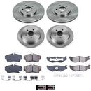 PowerStop OE Stock Replacement Low-Dust Ceramic Brake Pad and Rotor Kit