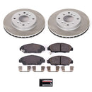 PowerStop Semi-Coated Rotor and Low-Dust Ceramic Brake Pad Kit