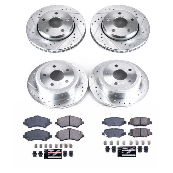 PowerStop Z23 Daily Driver Carbon-Fiber Ceramic Brake Pad and Drilled & Slotted