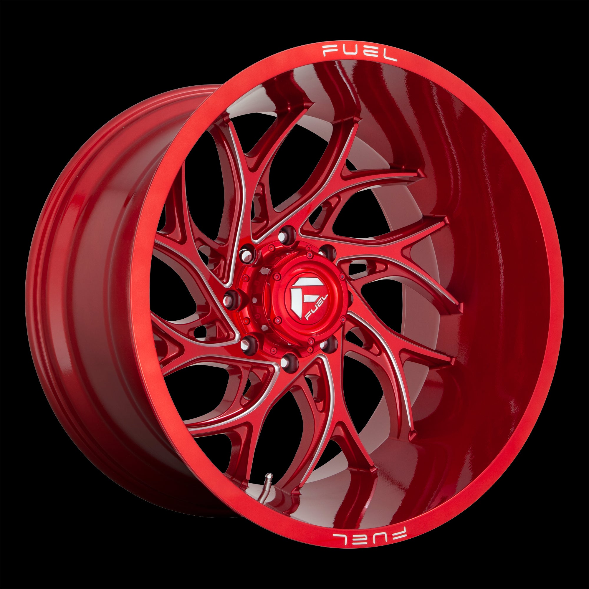 22X8.25 Fuel D742 Runner Candy Red Milled 8X165.1 ET105 wheel/rim